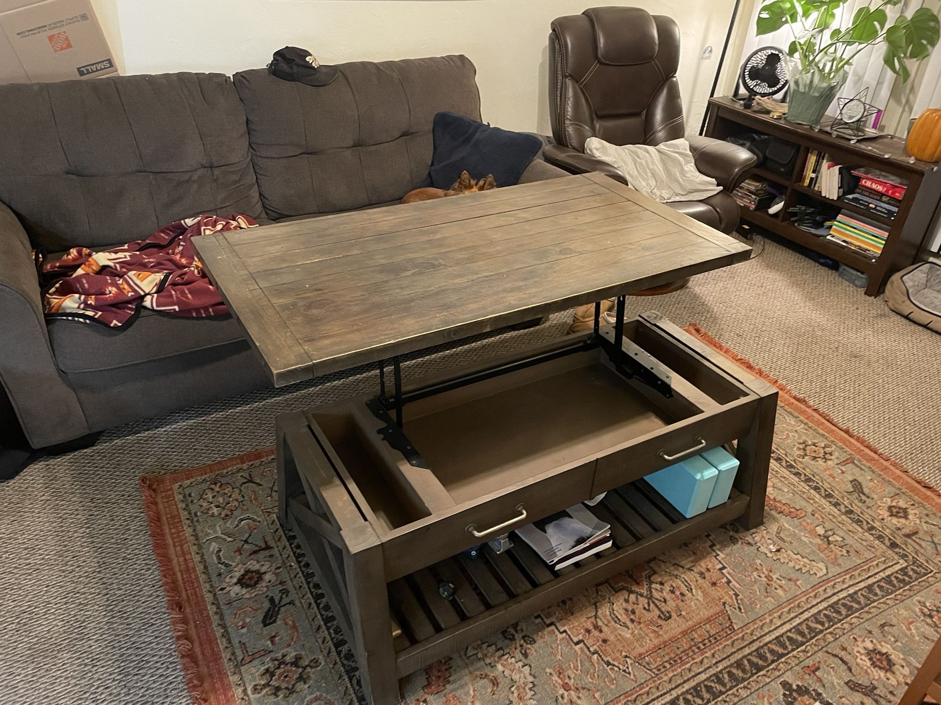 Living Spaces Coffee Table (Jaxon Grey Lift-top Coffee Table With Storage