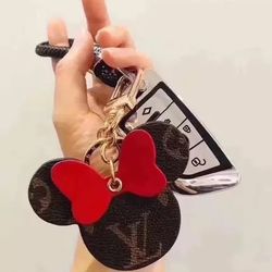 Brand New Super Cute Lv Minnie Mouse Keychain for Sale in