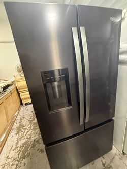 Whirlpool French Door Refrigerator Black Stainless
