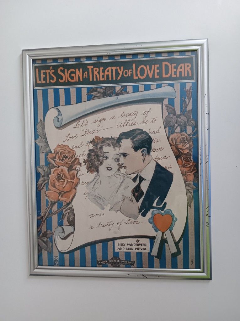 Romantic Let's Sign A Of Love Dear