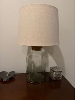 (2) Identical Glass lamps - Fillable