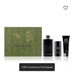Gucci Eau De Parfum 3 Piece Gift Set 