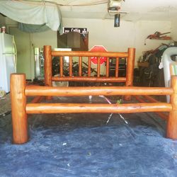 Wood King Bed Frame