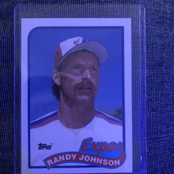 1989 Topps Randy Johnson Baseball Card 