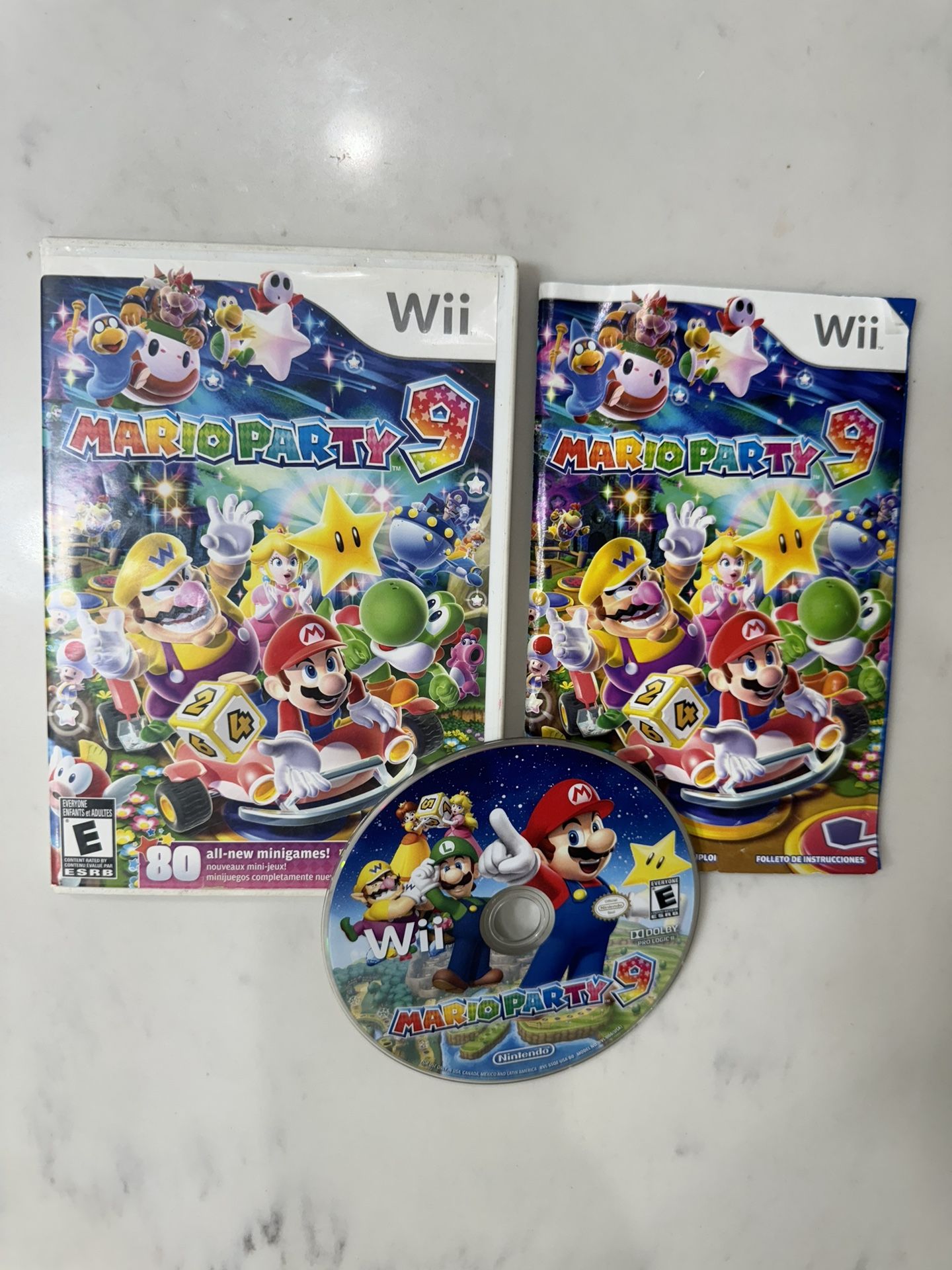 Mario Party 9 Mint Conditions Disc for Nintendo Wii