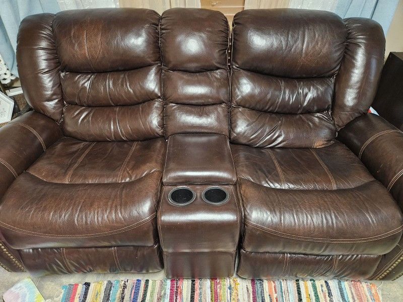 Loveseat Leather Recliner