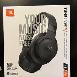 JBL TUNE 750BTNC Wireless Headphones (iPhone Samsung AirPods Beats)