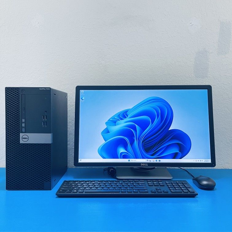 Dell OptiPlex 7040 - i7 6th Gen. 3.40GHz - 16GB DDR4 - 2GB AMD GPU - 1.25TB SSD/HDD - Win
11 Pro