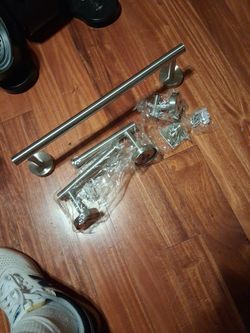 Bathroom Hardware, Brushed Nickel, NEW