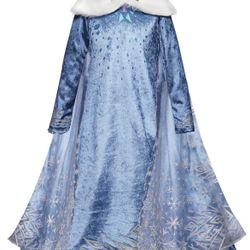 Elsa Blue Kids Cosplay Dress, Olafs Frozen Adventure, Size 130 CM *BRAND NEW*