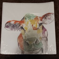Colorful Cow Poster