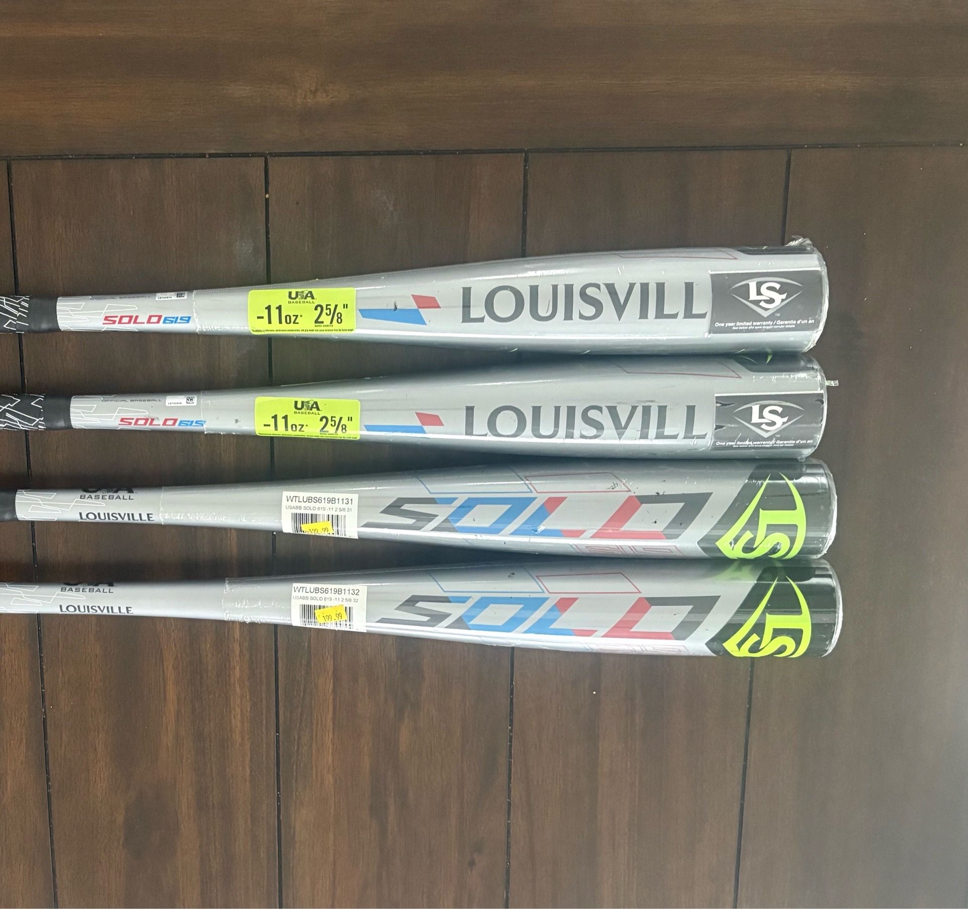 Brand New Louisville Slugger Solo 619 -11 baseball bats
