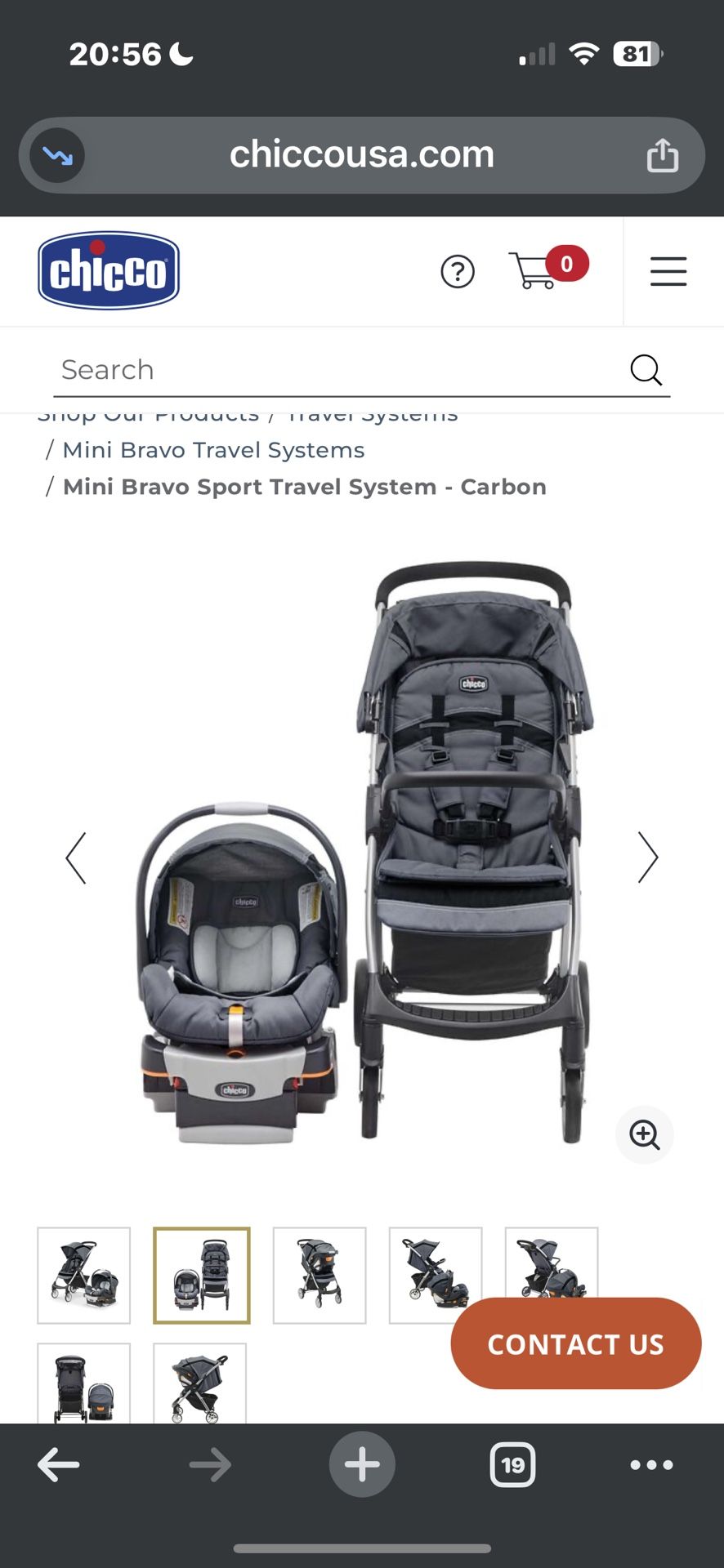 full-size Bravo® Quick-Fold Stroller with the top-rated KeyFit® 30 Infant Car Seat