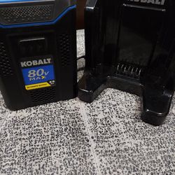 Kobalt 80 Volt Max 2.5Ah LI-ION Battery and Charger
