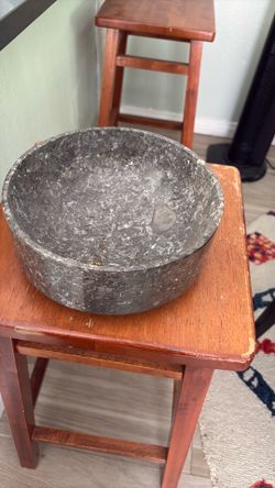 Marble fruit bowl