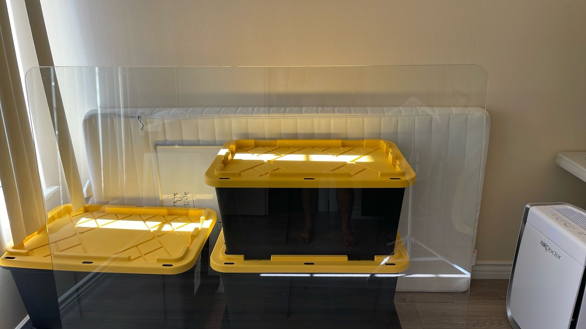 Glass mat for office chair