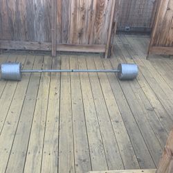 Homemade weight workout