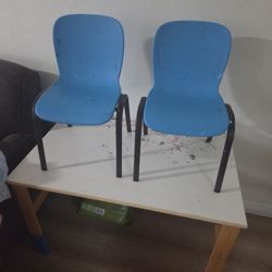 Kids School Table With Chrairs