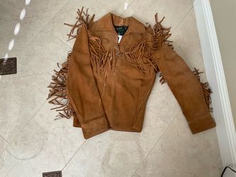 VINTAGE SCHOTT BROSRANCHER Women Jacket in Suede leather with small purse