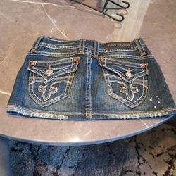 New Rock Revival Jean Skirt  Size 26