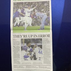 DODGERS WIN Los Angeles Times 