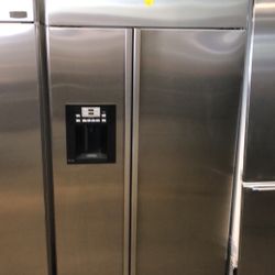 GE PROFILE 48” STAINLESS STEEL SIDE BY SIDE REFRIGERATOR 