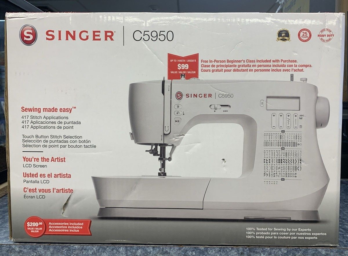 Singer C5950 Sewing Machine with 400 Stitch Applications,