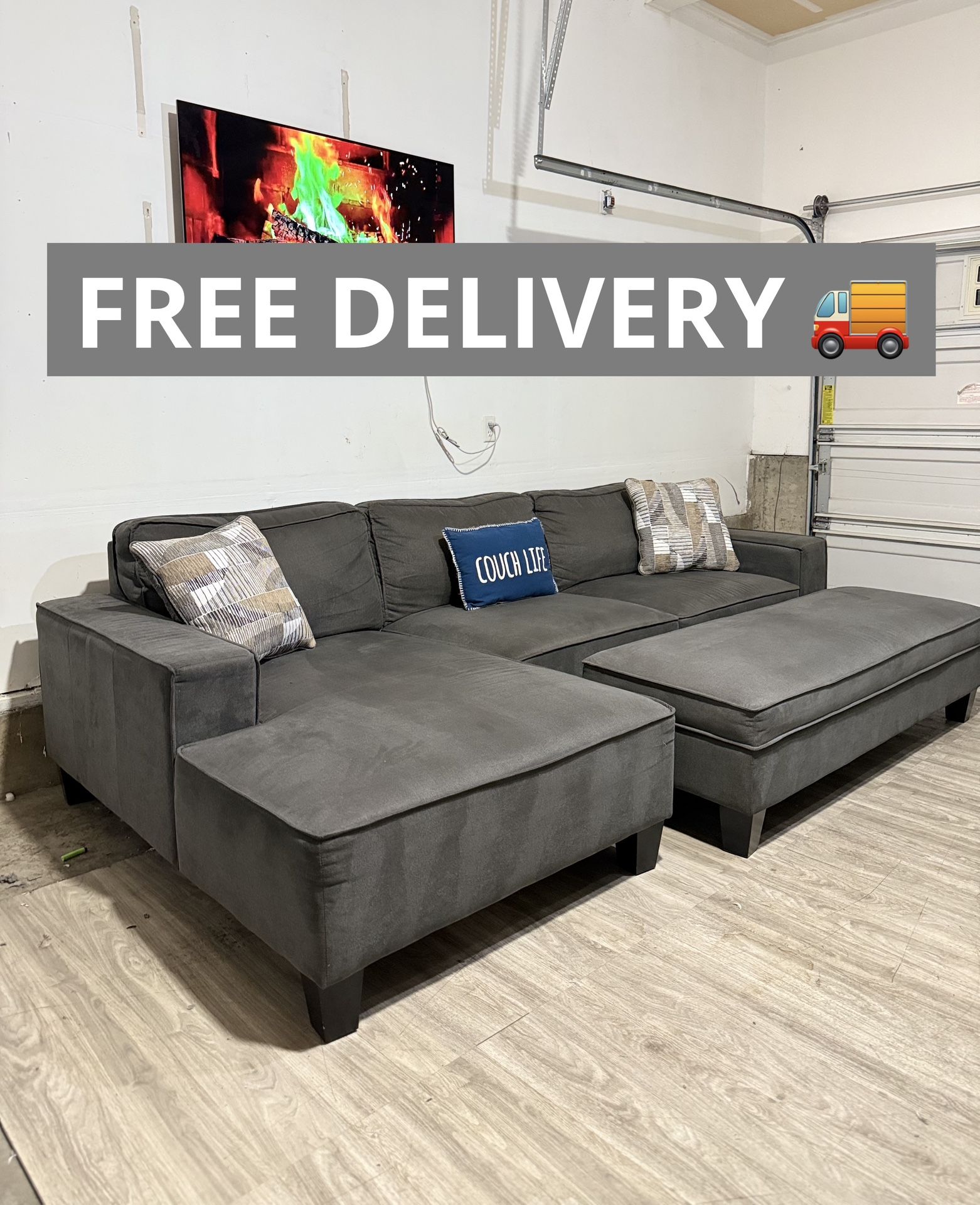  Free Local Delivery – Sectional Couch Sofa w/ Storage
