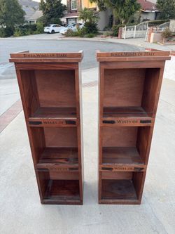 ► FREE Vintage Solid Wood Wine Display Rack (Set of 2)
