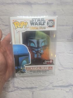 Funko Pop Star Wars Death Watch Mandalorian No Stripes GameStop Exclusive #361 MINT