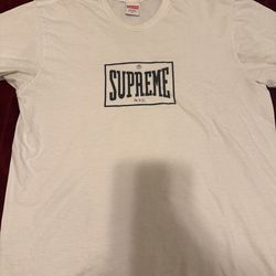 White supreme tee