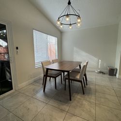 MCM Dining Tables with 4 chairs included
