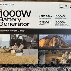 EcoFlow RIVER 2 Max 1000W Battery Generator 