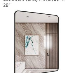 black bathroom mirror 20x 28