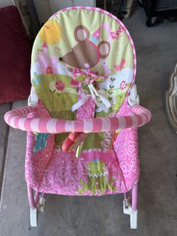 Baby Girl Vibrating Bouncer