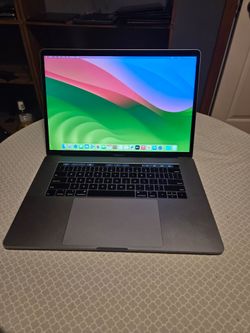 "16  2018 apple macbook pro A1990  15.4" 16gb Ram 512gb  hard drive touchbar  brand new battery.