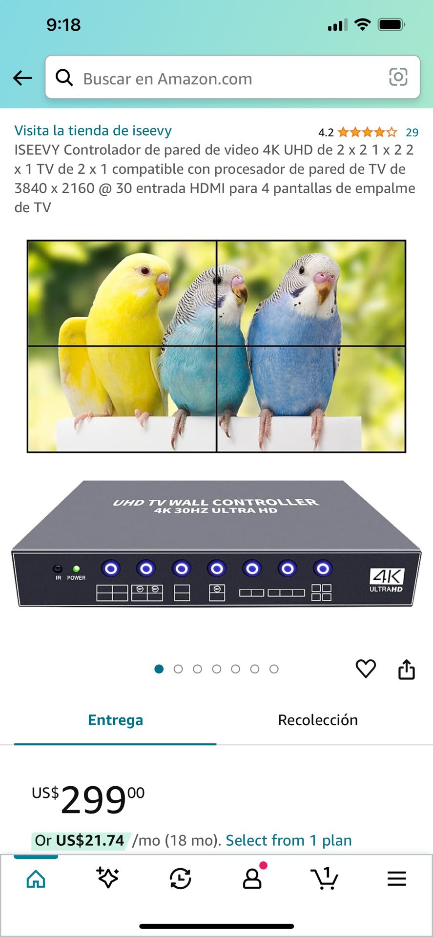 Video Wall Controller - 4k 30hz - 4 Channels 
