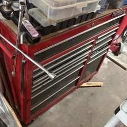Craftsman Tool Box- With Top Box And All Tools 