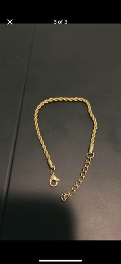 Men Gold Color Chain Bracelet