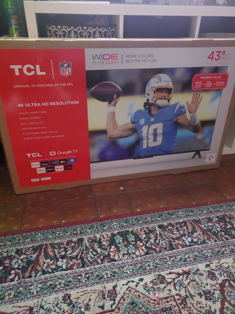 TLC 43 4K ultra HD Google TV
