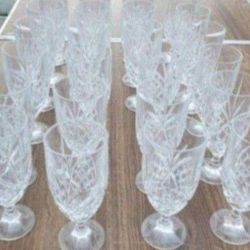 20 Large Crystal Cups