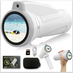 Kids Monocular for Bird Watching & Astronomy - Digital Telescope with Self-Timer