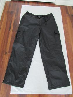 Adult Large Black Snow Pants, Polouomo