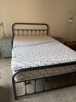 Full size metal bed frame