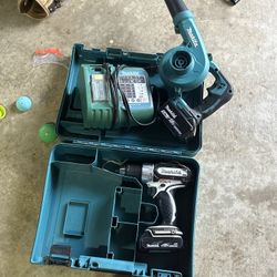 Mikita Drill And Mikita Blower 