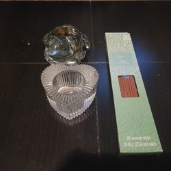 Inscence sticks and candle holders