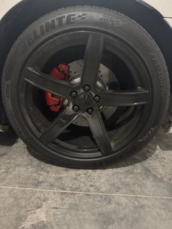 Hell cat replica wheels and tires set