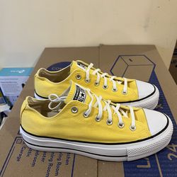 Size 9.5 Women’s Converse Yellow Shoes