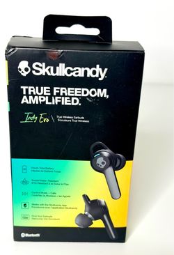 Skullcandy Indy Evo True Wireless Bluetooth Earbuds Black NEW Factory Sealed