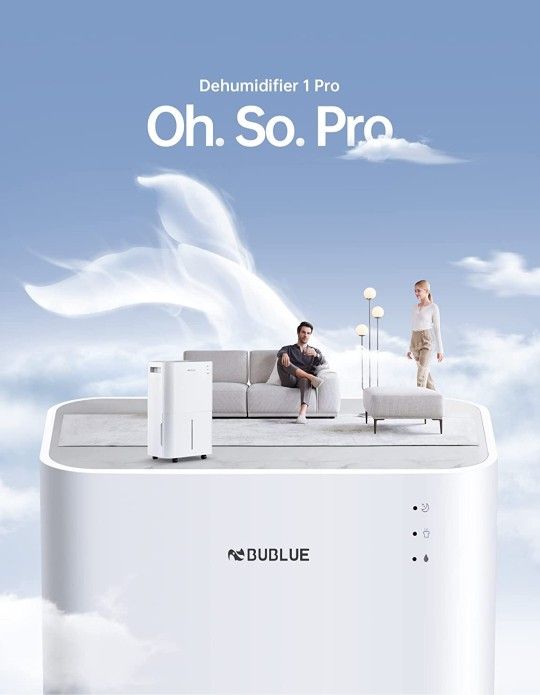 BUBLUE 4500 Sq. Ft 50 Pint Dehumidifier for Basements, Home and Large Room
